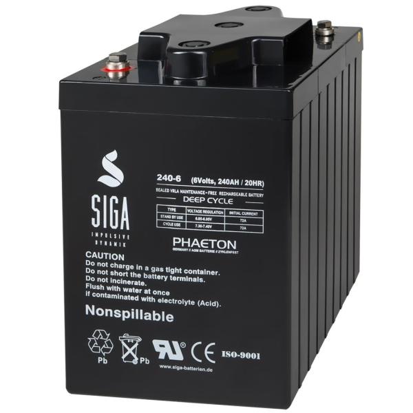 SIGA Antriebsbatterie AGM Akku 240Ah 6V